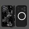 For iPhone 17 Pro Max Case Cartoon Daisies Flowers Pattern Magnetic For Magsafe Soft Cover For iPhone 16 15 14 13 Pro Max 17E 16E