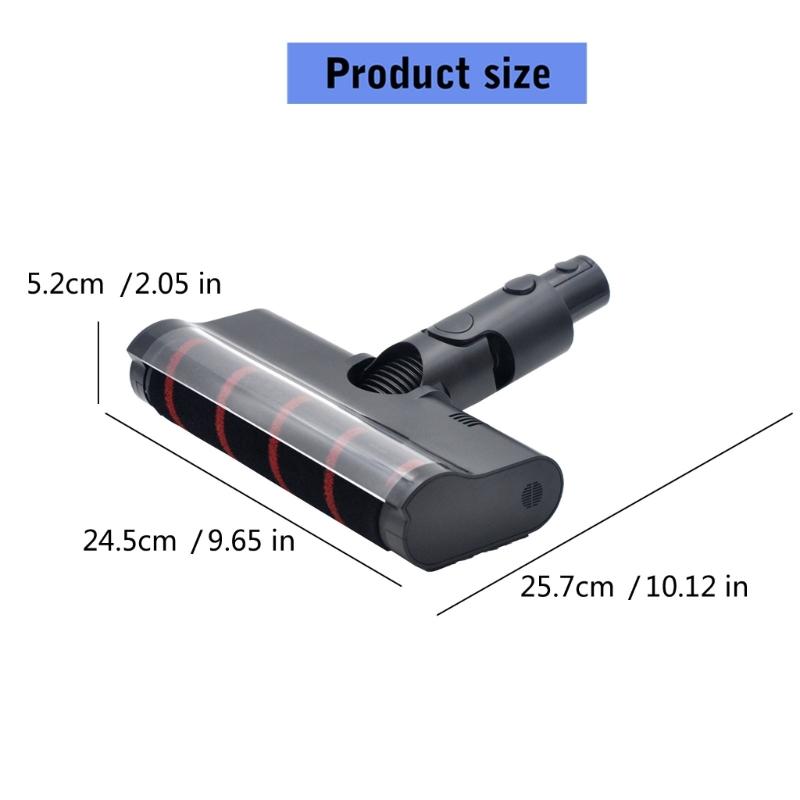 Verbesserte Staubsauger-Bodenbürste für V6 T20 T30 R30 Z30 Serie Bodenaufsatz Zubehör Flexibler Bürstenkopf Teppich