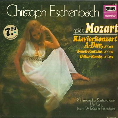 LP Record WOLFGANG AMADEUS MOZART - CHRISTOPH - Christoph Eschenbach Spielt Mozart  EX1205 Europa Exquisit Germany Classical Used
