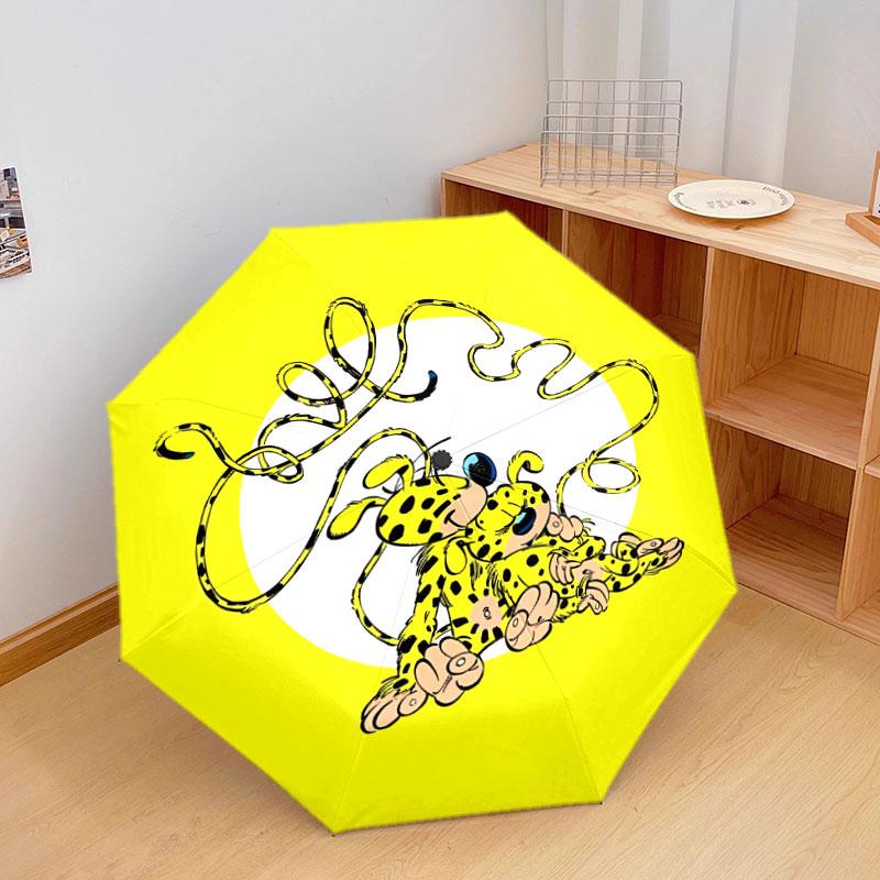 Marsupilami Pattern Pattern New Style Umbrella, 1 Piece Automatic Folding Umbrella, Portable Foldable Travel Umbrella, Outdoor Umbrella,Birthday Gift