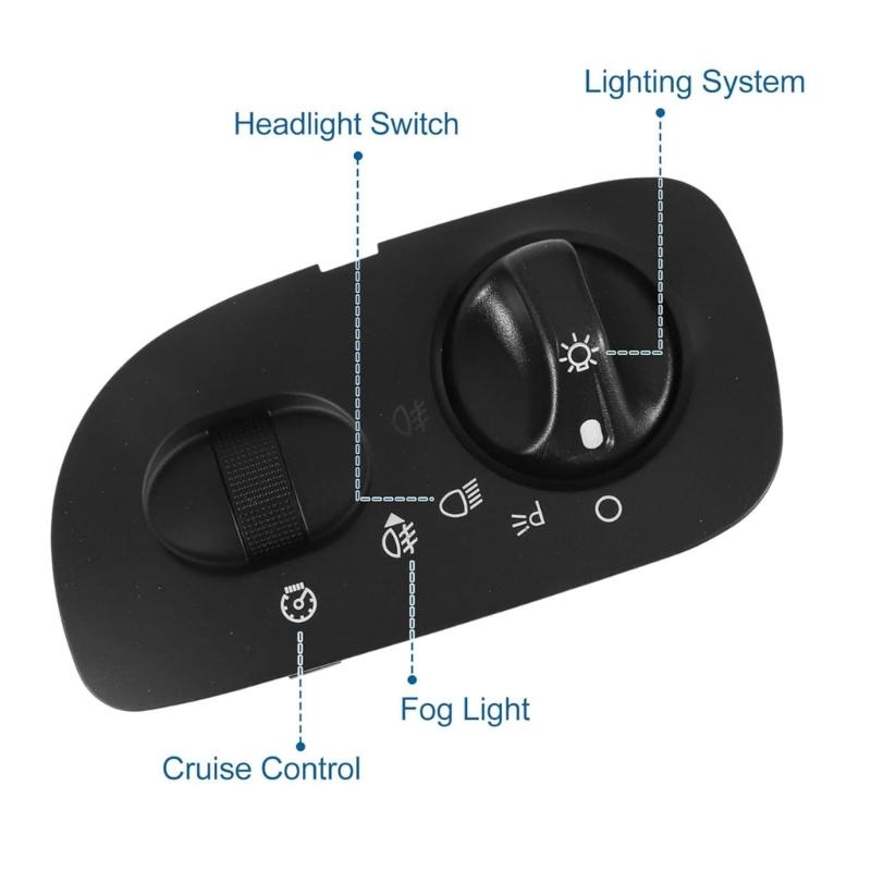 Fog Light Headlamp Switches YL3Z11654BAA YL3Z11654BAB SW5556 HL7029 LS581 89056984 Ergonomic Design Easy Installation