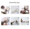 Keyed Entry Round Door Knob polishes Brass Door Lock for Interior & Exterior Use HX6C