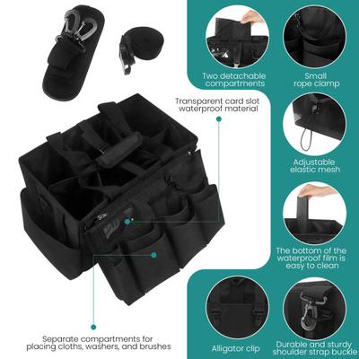 Tool Storage Bag with High-Density Nylon Waterproof Base Multiple Compartments Padded Shoulder Strap Tool Storage Pouch