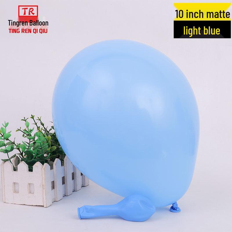 10-inch Wedding Celebration Matte Balloons - Pack of 1.8g Round Latex for Party Decorations & Arrangements.