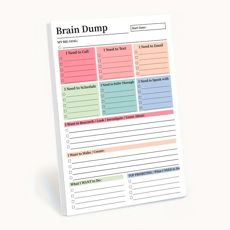 

50 Pages, tear off the to-do list notebook A5 1 pcs разноцветный