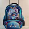 16-Inch Round Rod Schoolbag, Student Tie Rod Schoolbag, Boys And Girls, Children'S Dual-Purpose Backpack, Backpack 3-6 Level Burden Reduction