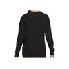 Nike Waffle-Knit V-Neck Comfortable Casual Pullover Sweater Women Tops Black CV9906-010