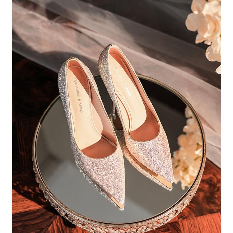 Летние высокие каблуки с градиентом — фото 14