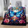 Enchanted Butterfly Garden blanket Suitable for offices, travel, living rooms also a good gift for friends and family Suitable for all seasons.