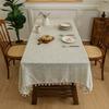Bamboo Linen Tablecloth Thickened Cotton And Linen Wind Fabric Japanese Conference Tablecloth Tablecloth Coffee Table Cloth