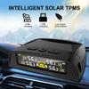 Universal Tyre Temperature Monitor USB / Solar TPMS Automobile Accessories Car Tire Pressure Monitoring System Digital Display