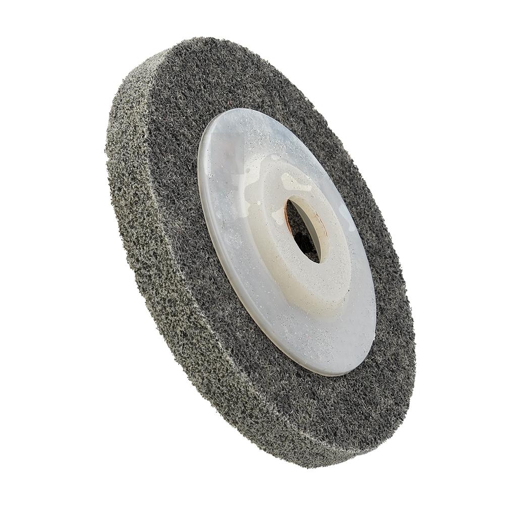 Dark Gray Nylon Fiber Polishing Buffing Wheel Disc Pad For Metal Wood 100mm/ 4