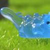 50Pcs Glow-in-the-dark Mini Dinosaur Figurine Luminous Clear Dino Resin Statue Miniature Dinosaur Ornament Home Office Desktop Decoration