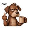 Holiday Door Frame Sign Middle Finger Animal Corner Sign, Funny Wooden Durable Wood Ornaments Decoration, Wall Hanging Ornament for Festive