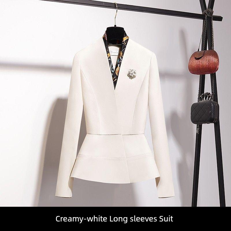 

Элегантный темперамент богини Деловой костюм Женский Весна и Осень Новый Модный костюм Юбка Салон красоты Ресепшн Рабочая одежда Высокий класс Apricot Long sleeves Suit S