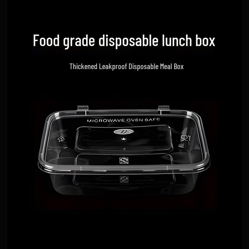 350ml Disposable Rectangular Plastic Food Containers