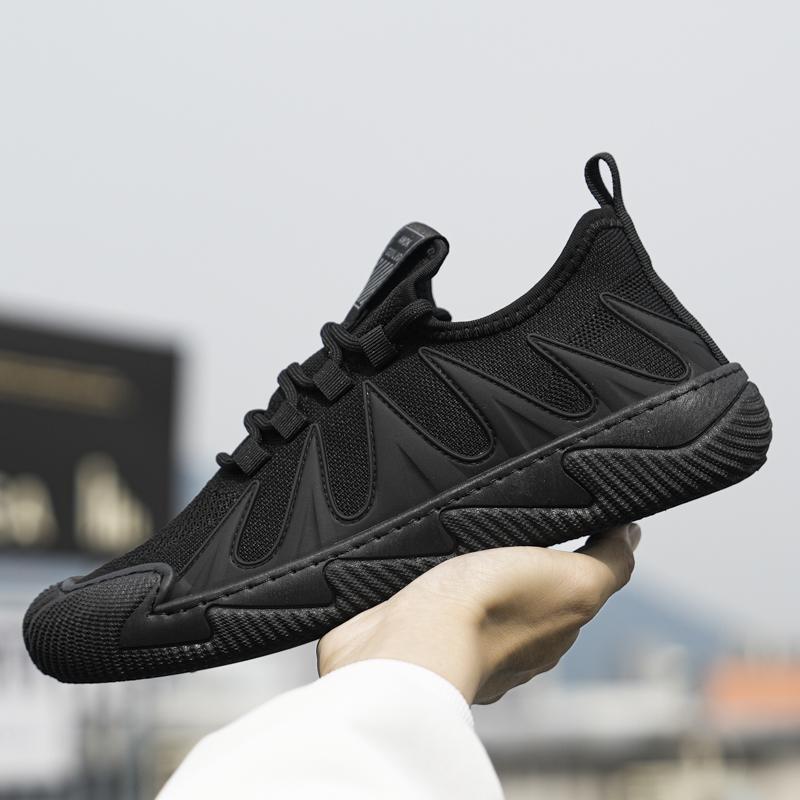 

Мужская повседневная сетчатая обувь, легкие и мягкие дышащие вулканизированные туфли для бега, спортивные модные высокие кроссовки 2023 44