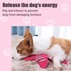 1PC Cute Flamingo Plush Dog Toys Funny Interactive Squeaky Chew Ropes Toys For Small Large Pets Teeth Cleaning Supplies