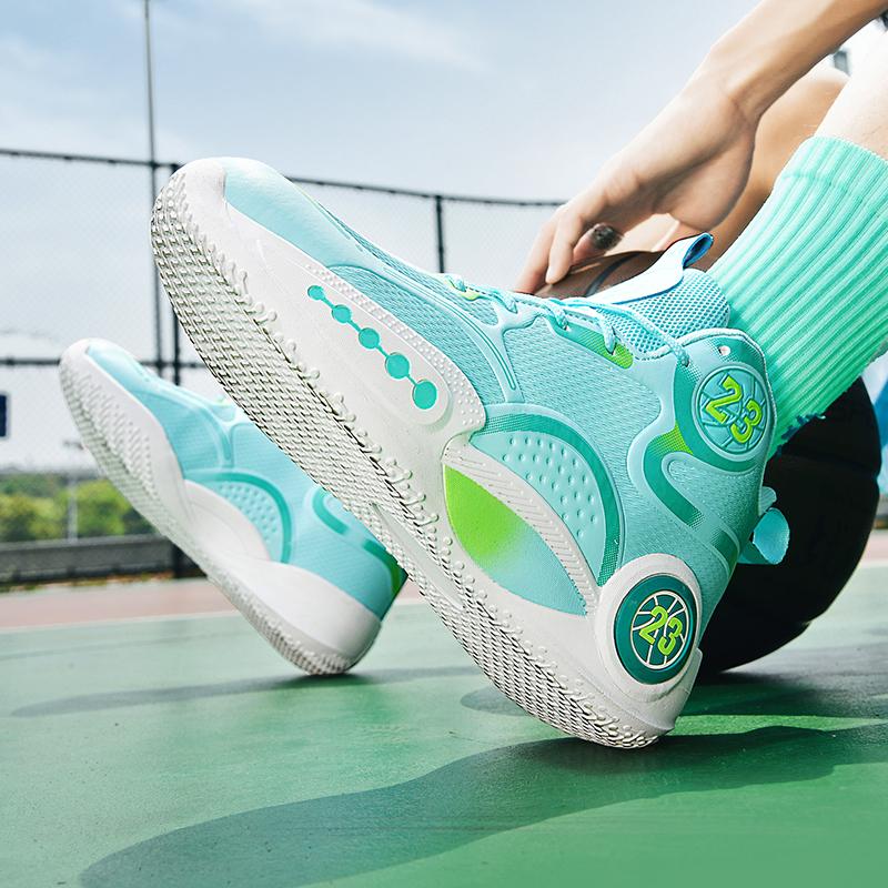 New Combat Wear-resistant Basketball Shoes Men Breathable Anti-slip Shock Absorption Student Casual Sports Shoes Youth Trend