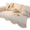 Light luxury high-end sofa cushion universal in all seasons  new cream wind special-shaped irregular straight row cover cloth seat cushion