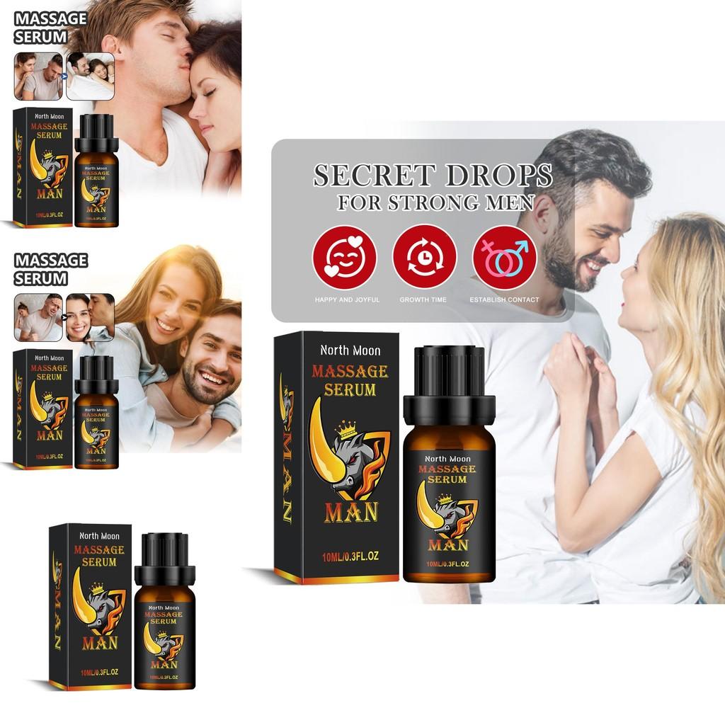 North Moon Men's Essential Oil For Body Care With Invigorating And Revitalizing Properties In 10ml Size