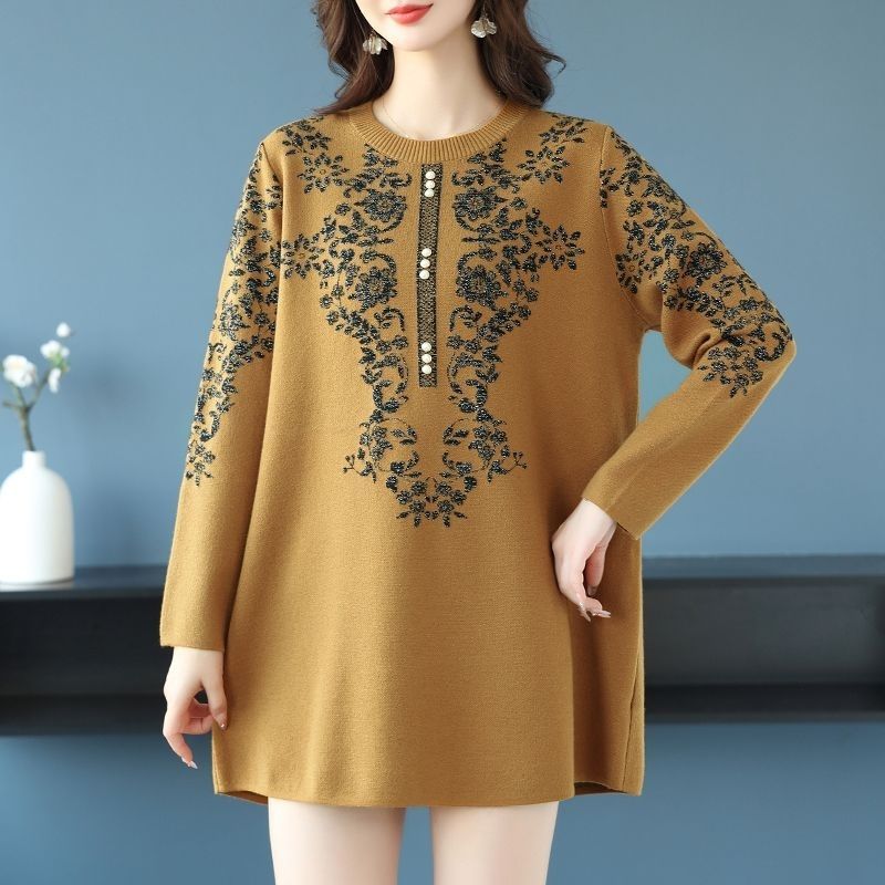 Sweater for Women Oversize Winter Thickened Pullover Warm Knitted Layer Stretchy Long Sleeve Jumper Tops