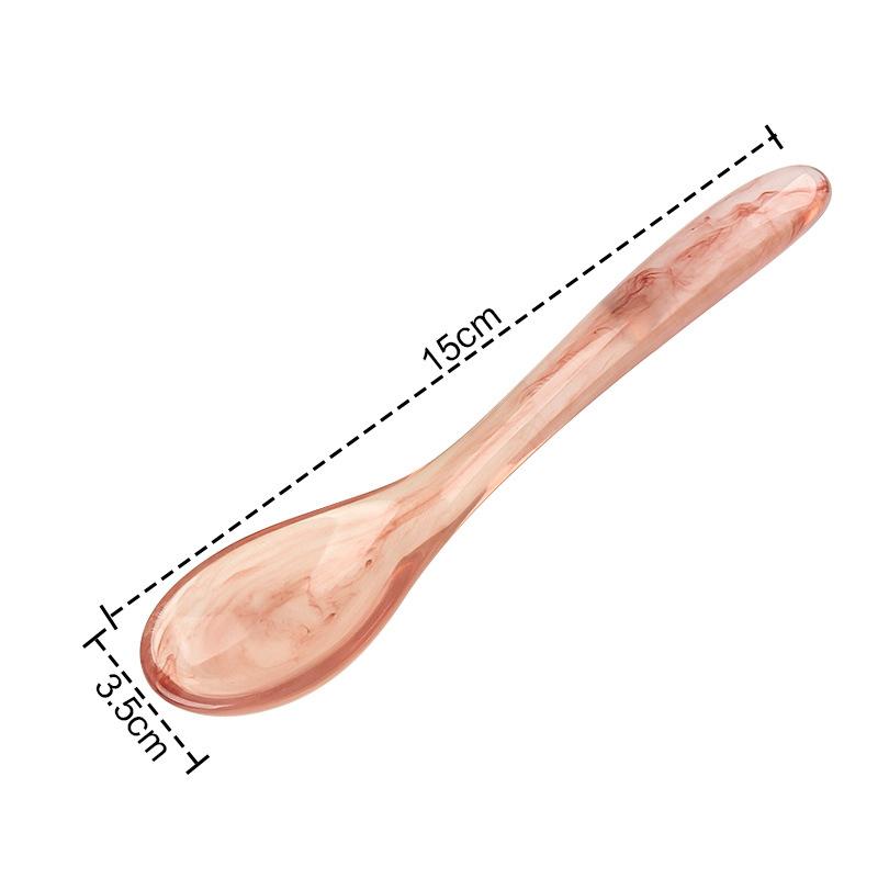 

Смола Массажная палочка Ложка Инструмент для Гуа Ша для тела Акупунктурная ручка Палочка для массажа глаз Аппликатор для крема Меридиан Инструмент для ухода за кожей лица абрикосовый