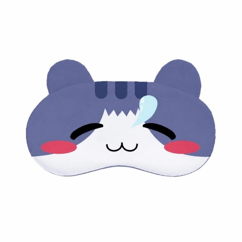 Cache-yeux respirant pour dormir Dessin animé Yeux Cache-yeux pour dormir Masque pour les yeux en peluche Fournitures pour la sieste et le voyage