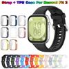 Silicone Watch Strap + Case For Huawei Watch Fit 3 Strap Replacement Band Huawei Watch Fit3 Strap With Case Screen Protector