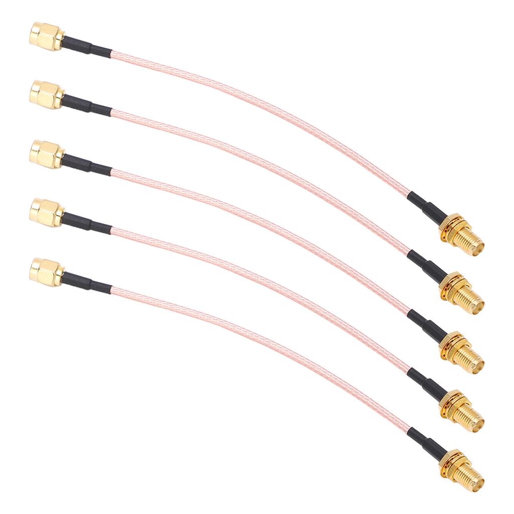 5Pcs RF Coaxial Cable SMA Male to Female Coax Adapter Line Accessory Set Kit RG316