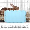 Simple Plastic Grass Feeder Pet Hay Bowl Dish Rack Holder Rabbit Rat(Blue)