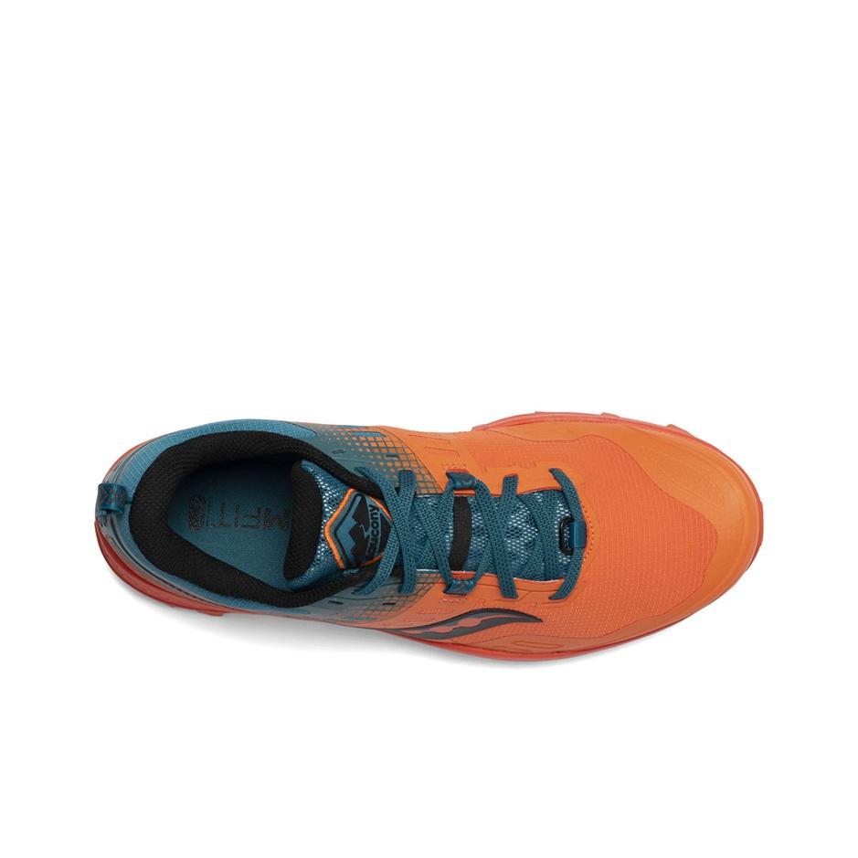 SAUCONY Peregrine 10 St Trail Running Shoes Men Sneakers Orange Blue S20568-25