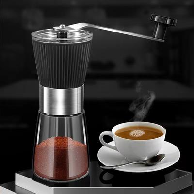 304 Edelstahl Handkurbel Kaffeemühle: Große Kapazität, tragbar, Multifunktions-Bohnenmühle für den Heimgebrauch.