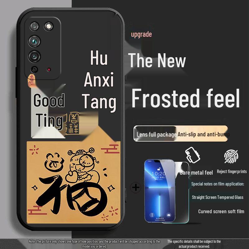 Honor X10 Anti-Fall Silicone Phone Case: Creative Cartoon Design, Soft and Durable.