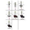 4PCS H7 LED H4 Headlight KIT Combo Bulbs High Low Beam Super Bright White 6000K 3000K Yellow 12000K Ice Blue Bulbs 7