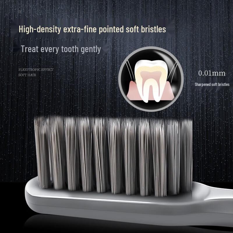 Hefengyu Men's Soft Bristle Toothbrush & Cup Set