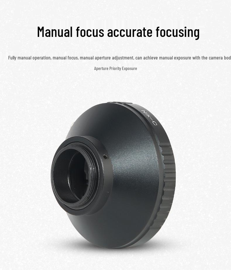 NIK-C Lens Adapter Ring for Nikon Lens To C-Mount Cinema Camera