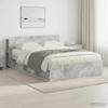 Bed Frame with Storage Space Concrete Grey 140 x 200 cm Engineered Wood