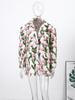 Women's Floral Patterned Jacket Women's Granular Velvet Jacket Ladies' Oversized Suit 2026