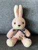 Childish Tag with Ribbon Fluffy Rabbit Rose M Height 35cm Made In Japan Stuffed Animal Rabbit Birthday Present Celebration