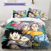 DRAGON BALL Pattern Bedding,Quilt Set Quilt Cover Pillowcase Home Birthday Gift (1 * Duvet Cover + 2 * Pillowcase, Without Core)