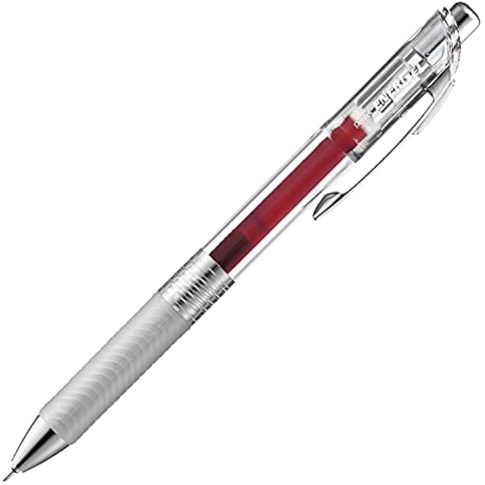 Pentel Ballpoint Pen Gel Ink Gel Infree 0.5mm Clear Shaft BLN75TL-BG Burgundy 10