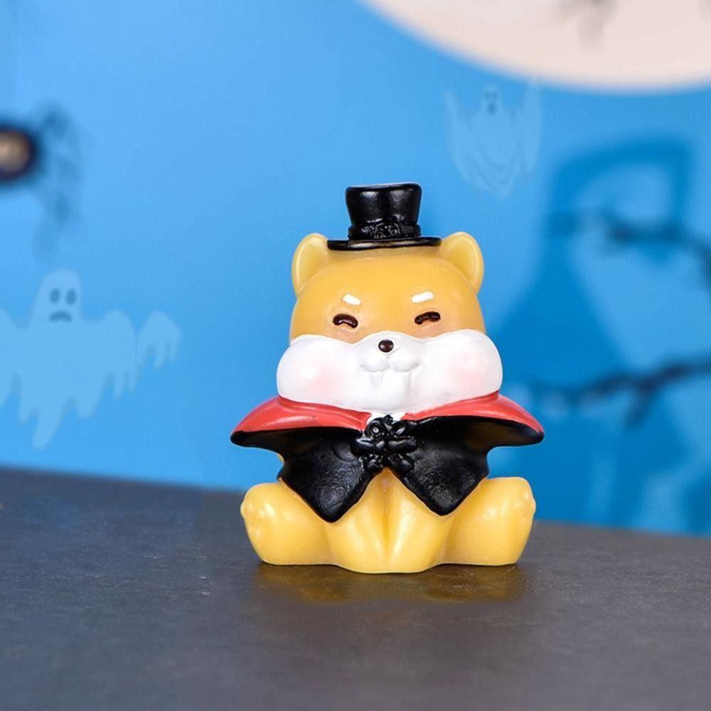 Resin Craft Halloween Small Ornament Cute Pumpkin Statue Halloween Figurine  Fairy Accessory