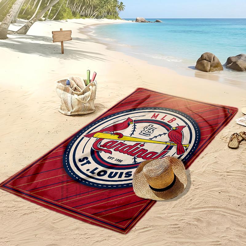 St. Louis Cardinals Print Beach Towel Soft Portable Quick?dry Towel For Pool Summer Vacation Outdoor Sport