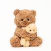 Plüsch-Teddybär und Hasen-Spielzeugset mit weichem Kurzplüsch für Kindergeschenk