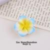 Colorful Plumeria Resin Charms: DIY Cream Glue Accessories for Crocs, Hair Clips, Earrings, Phone Cases