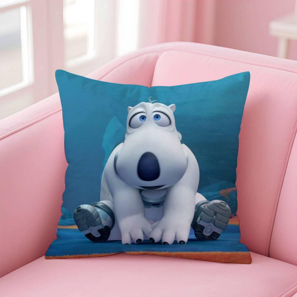 B-Backkom Cute Pillow Case Anti-Dustmite Pillow Invisible Zipper Silky Short Plush Sofa Cushion Cover