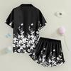 Children's Home Clothes Pajamas Set Short-sleeved Top Shorts Two-piece Set Outer Wear Play Cardigan Clothes