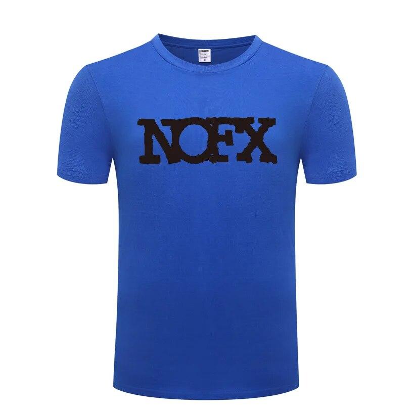 Hudba Punk Rock Trička NOFX Unisex Hip Hop Krátký rukáv O Výstřih Bavlněné Unisex tričko Cool Funny Streetwear Top Tričko Velká velikost Léto