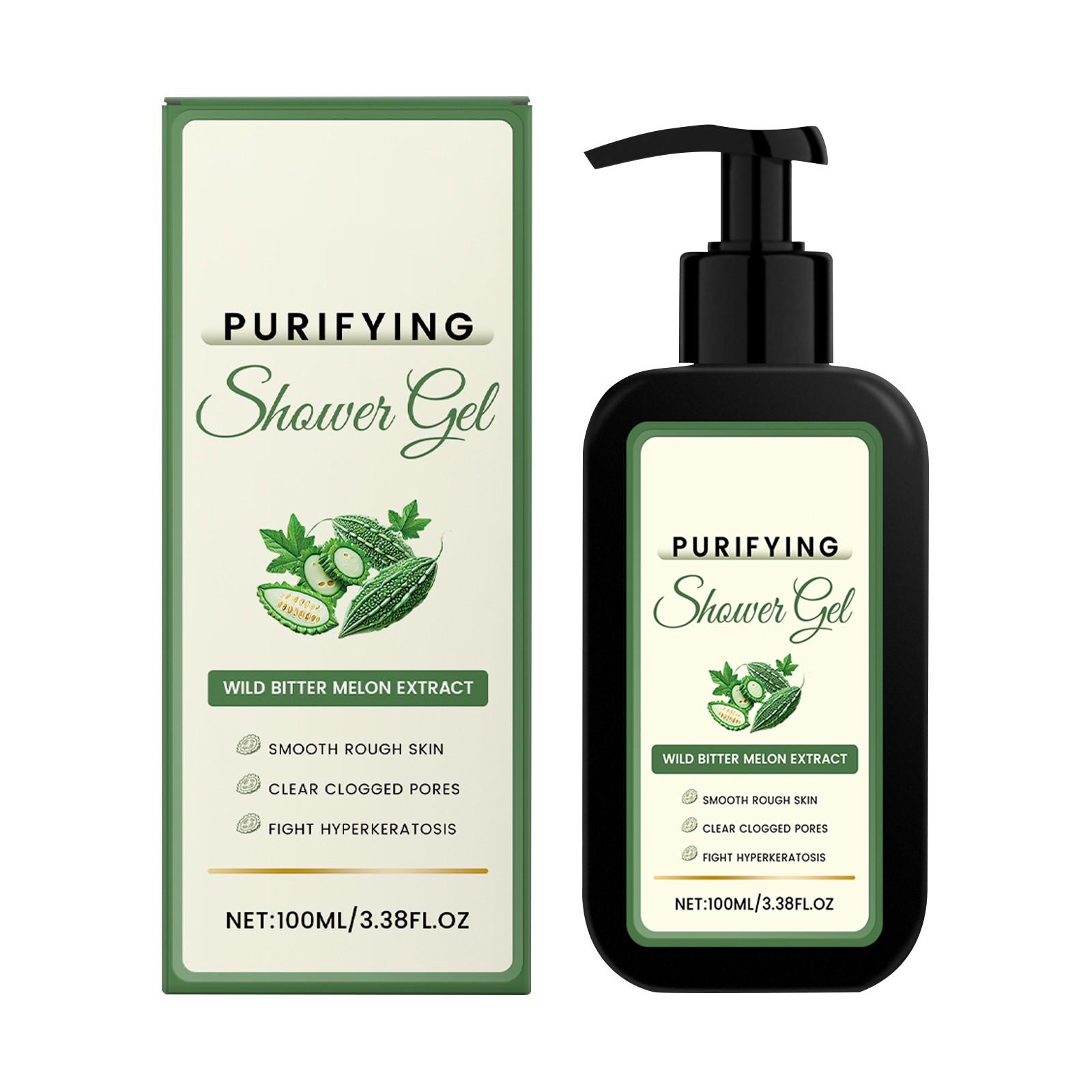 

Гель для душа от прыщей, гель для душа от фолликулита, гель для душа с горькой тыквой для уменьшения прыщей на спине, 100 мл One Size белый